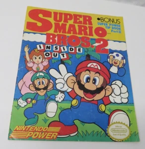 SUPER MARIO BROS 2 Inside Out Nintendo Power Bonus Super Tip Book Parte 2 W 5-7 - Foto 1 di 2