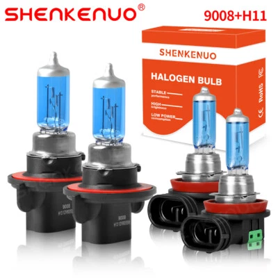H13 9008 H11 Halogen Headlight Fog Light Bulbs For Nissan Sentra 2004-2010 - Image 1 of 4