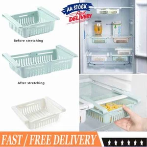 Kitchen Freezer Fridge Space Saver Storage Box Organizer Holder Shelf Rack CE - Picture 1 of 15