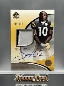 SP Auténtico #253 2006 Santonio Holmes RPA Parche de Novato Automático 316/399 RC - Imagen 1 de 2