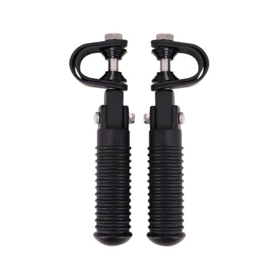 Universal Motorcycle U-Clamp Foot Pegs Rests 1"~1-1/4" Highway Engine Crash Bar Foto 1 de 4