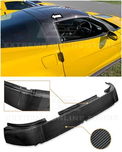 EOS For 05-13 Corvette C6 | Factory Style CARBON FIBER Roof B-Pillar Halo Cover - Picture 1 of 12