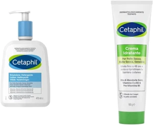 , Emulsione Detergente Fluido, Crema Viso E Corpo Idratante per Pelle Sensibile, - Foto 1 di 12