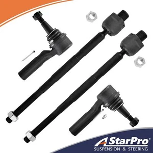 4pc Inner & Outer Tie Rods for 2010 2011 2012 2013 2014 2015 Chevrolet Camaro - Picture 1 of 6