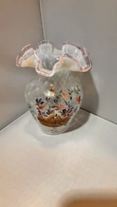 Longaberger Fenton 2002 Hand Painted Vase - Picture 1 of 8