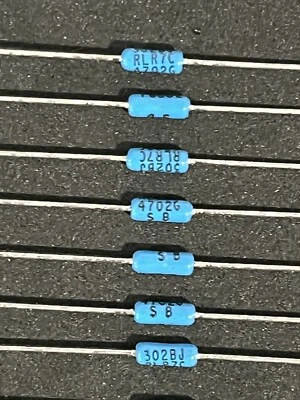 RLR07C4702GS 47K OHM 2% 1/4W RESISTENCIA AXIAL DE PELÍCULA METÁLICA DALE VISHAY (LOTE DE 25) Foto 1 de 2