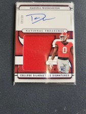 2023 Panini National Treasures Darnell Washington BLUE SSP Rc Auto Patch Bears