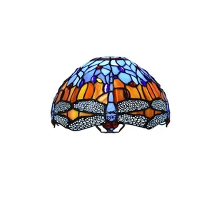 Tiffany Stil 10" Buntglas Lampenschirm Mehrfarbig - Art Deco Anhänger/Decke - Bild 1 von 3