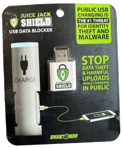 Juice Jack Shield USB Data Blocker Public Network Charge Upload Protecteur - Photo 1/3