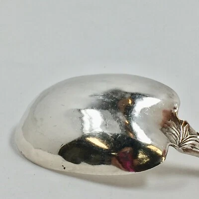 Antigua cuchara para servir con crisantemo Tiffany de plata de ley de 10" sin monograma Foto 1 de 4