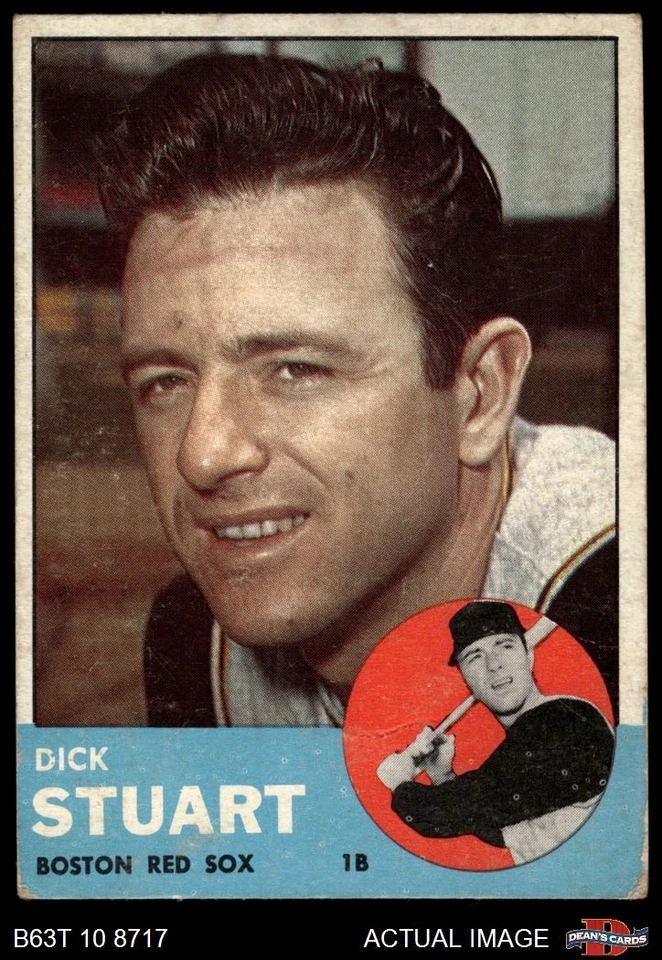 1963 Topps #285 Dick Stuart Red Sox 2 - GOOD - Image 1 of 1