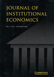 Journal of Institutional Economics (Vol 2, No 3, December 2006) - Bild 1 von 1
