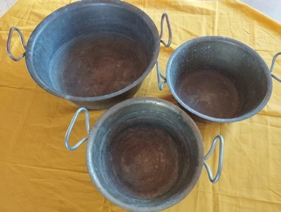 Messing Topf / Schüssel 3 Stück Vintage - Bild 1 von 4