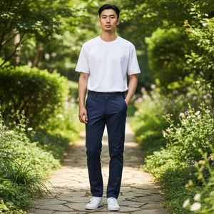 Birdie Bound Golf Pants Men 30x32 Blue Stretch Performance Preppy Lightweight - Picture 1 of 11