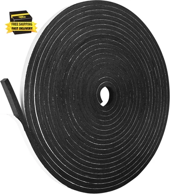 Self Adhesive Foam Tape Weatherstrip 3/8In X 1/4In X 33Ft High Density Foam Insu - Image 1 of 4