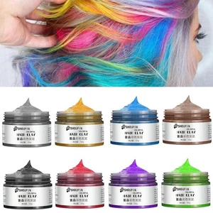 Tintura Capelli Monouso 9Colori Argilla Tintura Fango Styling Crema Colorazione Temporanea'' - Foto 1 di 32