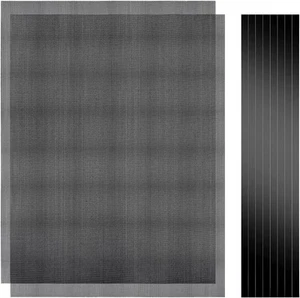 400x300mm DIY PC Case Dust Mesh Filter, 2Pack PVC Dustproof Filter black - Picture 1 of 7