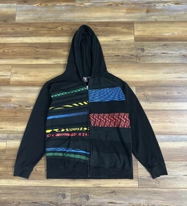 Y2K Volcom Zip Up Hoodie Men’s Size Small Youth XL Crazy 8s Tilly Vibrant AOP - Picture 1 of 17
