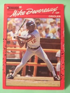 1990 Donruss - Mike Devereaux #282 - Baltimore Orioles  - Picture 1 of 2