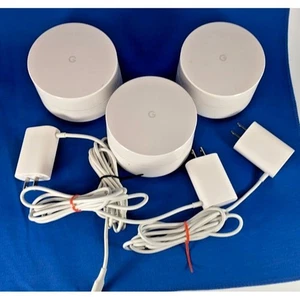 Google WiFi System Router Replacement 3 Pack Wireless Whole Home Mesh - Picture 1 of 7