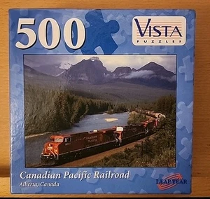 Vista Puzzles 500 Pieces Canadian Pacific Railroad Alberta, Canada  Leap Year - Picture 1 of 2