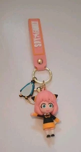 Anya Forger Spy X Family Retro Anime Figure 3D Keychain W/ Strap & Charm - Picture 1 of 2