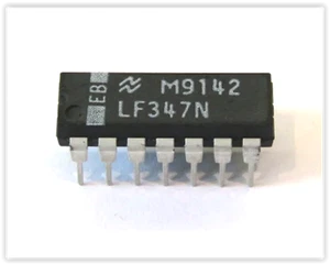 LF347N Monolithic JFET Input Op. Verstärker, Vs=±18V, Ios 25pA, Pmax=1W - 3 Stück - Bild 1 von 1