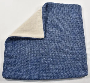 Pottery Barn Faye Linen Textured Pillow Cover Stormy Blue 20x20 - Picture 1 of 8