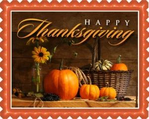 Thanksgiving - Essbarer Tortenaufleger oder Cupcake Topper - Bild 1 von 14