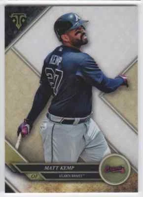 2017 TOPPS TRIPLE THREADS MATT KEMP ATLANTA BRAVES #56 - Image 1 of 2