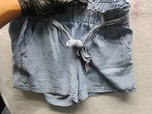 Jolt sz m blue high waist tie shorts - Picture 1 of 4