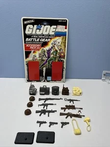 GI Joe 1987 Hasbro Battle Gear Accessory Pack #5 with full cardback Complete - Picture 1 of 14