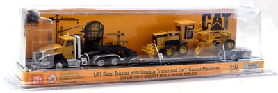 Diecast Masters CAT CT660 Tractor Trailer & 163H Motor Grader 1:87 Model 84414 - Image 1 of 3
