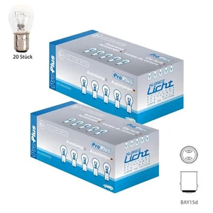 20 x Glühbirne BAY15d Fassung Sockel 12V 21/5W Lampe Autolampe Kugellampe Birnen - Bild 1 von 3