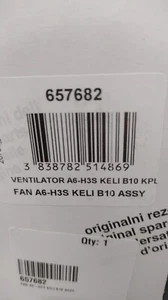 FAN A6-H3S KELI B10 ASSY GORENJE HISENSE 657682 - Foto 1 di 1