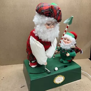 1994 Babbo Natale Miglior Golf Babbo Natale Animato Polo NordCountry Club FUNZIONA 3 Palline - Foto 1 di 6