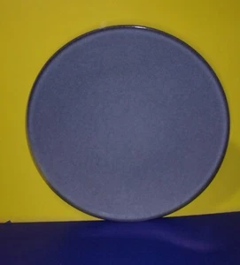 Jars France Tourron Gris 13" Charcoal Gray Blue Round Chop Nuit Plate Platter - Picture 1 of 3