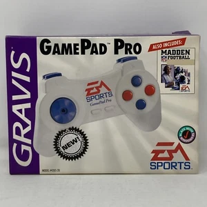 Controlador deportivo Gravis GamePad Pro EA con fútbol americano Madden completo en caja (C6) - Imagen 1 de 22