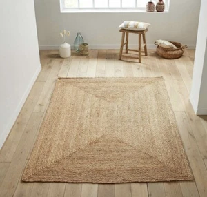 Rechteckiger Natur Jute Teppich 120x170cm - Bild 1 von 4