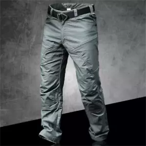 Waterproof Men's Military Tactical Pants Combat Cargo Outdoor Casual Trousers - Picture 1 of 17
