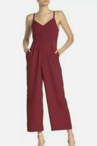 Madewell Size 14 Thistle Cami Jumpsuit Maroon Women's New - Picture 1 of 12