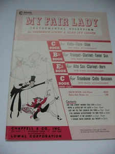 My Fair Lady Instrumental Selection Bass Clef Trombone Cello Bassoon Sheet Music - Picture 1 of 4