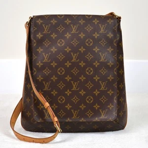 Louis Vuitton Musette Salsa GM Monogram Leather Shoulder Bag Purse Handbag - Picture 1 of 24