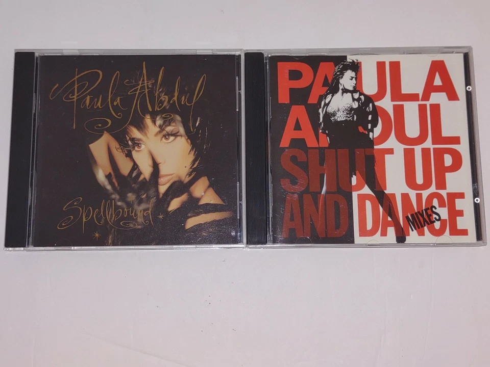 Paula Abdul 2 CD Lot Spellbound Shut Up and Dance The Dance Mixes 1990's 90s Pop Foto 1 de 4