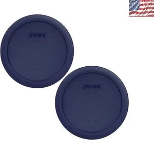 Robuste blaue Aufbewahrungsdeckel - 2er-Pack, mikrowellen- & spülmaschinenfest, Made in USA - Bild 1 von 2