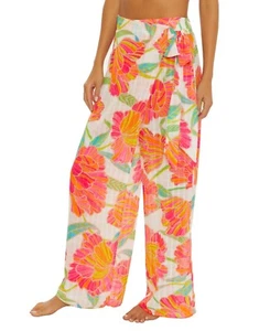Trina Turk L3412 Women's Poppy Tie-Waist Beach Pants Cover-Up Size XS - Picture 1 of 3