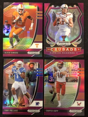 2020 Panini Prizm Draft Picks Football Purple Prizm Parallel Cards Lot You Pick - Image 1 of 2