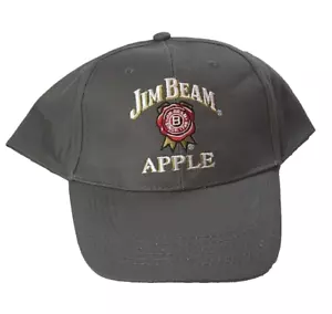Jim Beam Apple Bourbon Whiskey Grey Baseballmütze Strapback gesticktes Logo - Bild 1 von 4
