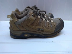 Columbia Pima Brown Suede Mesh lace Up Hiking Sneaker Boot Women's Shoe 7.5M 38 - Picture 1 of 6