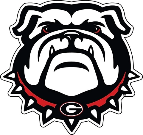University of Georgia New Bulldog Head 6" Magnet Cover